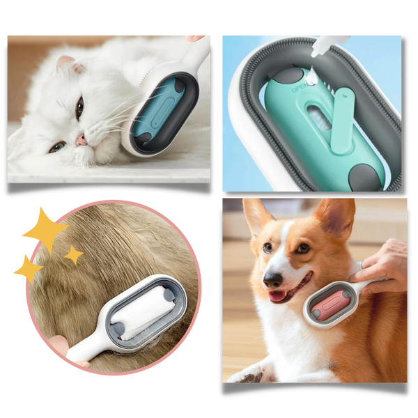 Premium Self Cleaning Pet Grooming Brush With Water Tank