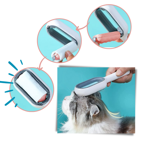 Premium Self Cleaning Pet Grooming Brush With Water Tank