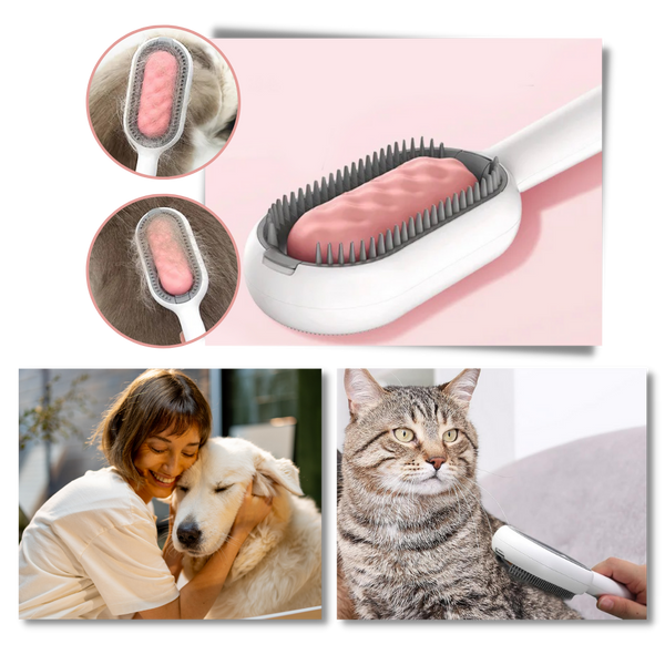 Premium Self Cleaning Pet Grooming Brush With Water Tank