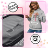 Pet Interaction Hoodie With Fur Lined Pouch For Cozy Snuggles