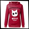 Pet Interaction Hoodie With Fur Lined Pouch For Cozy Snuggles