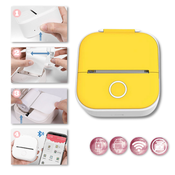 Portable Inkless Sticker Printer For Creative Labeling Projects