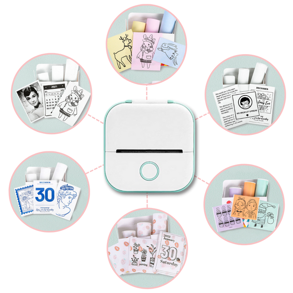 Portable Inkless Sticker Printer For Creative Labeling Projects