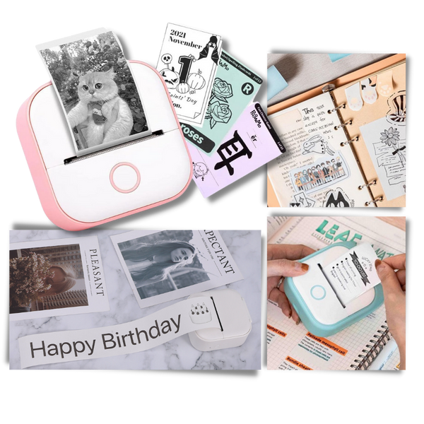 Portable Inkless Sticker Printer For Creative Labeling Projects