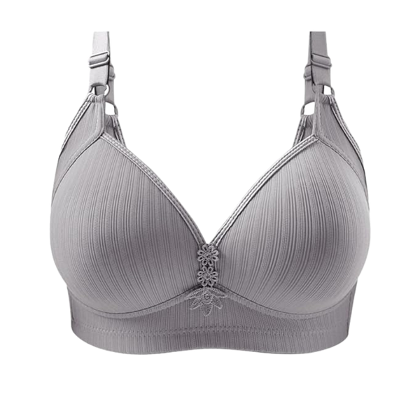Plus-Size Wireless Push-Up Bra With Seamless Comfort And Lift
