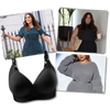Plus-Size Wireless Push-Up Bra With Seamless Comfort And Lift