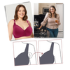 Plus-Size Wireless Push-Up Bra With Seamless Comfort And Lift