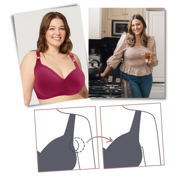 Plus-Size Wireless Push-Up Bra With Seamless Comfort And Lift