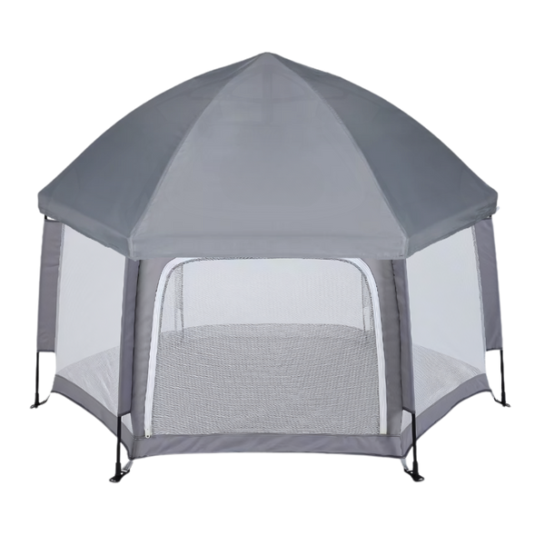 Portable Breathable Mesh Play Yard For Kids With UV Protection