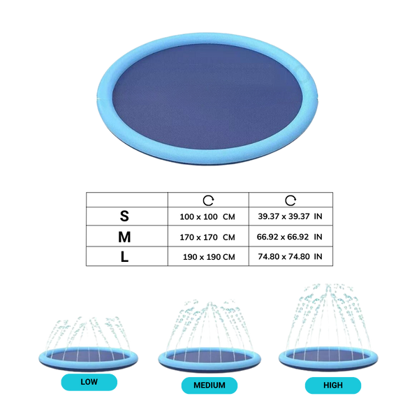 Portable Dog Splash Pad for Easy Setup and Cooling Fun and Agility