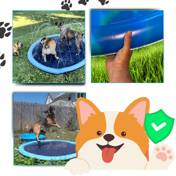Portable Dog Splash Pad for Easy Setup and Cooling Fun and Agility