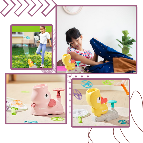 Portable Flying Disk Toy for Outdoor Fun and Hand-Eye Coordination