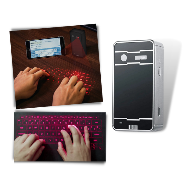 Travel Ready Holographic Keyboard Delivers Full Size Typing Comfort