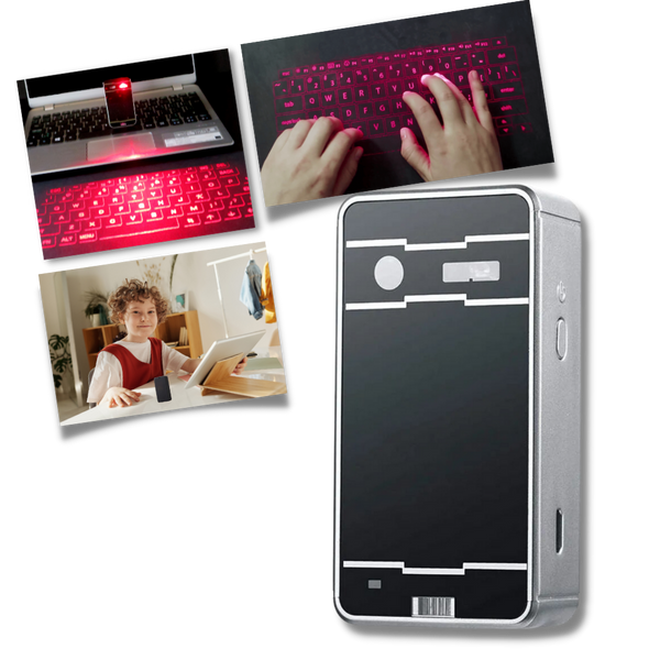 Travel Ready Holographic Keyboard Delivers Full Size Typing Comfort