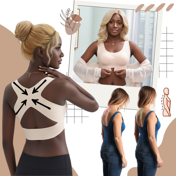 Seamless Front-Closure Bra for Natural Lift and Posture Support