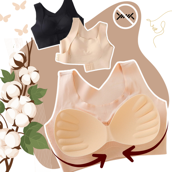 Seamless Front-Closure Bra for Natural Lift and Posture Support