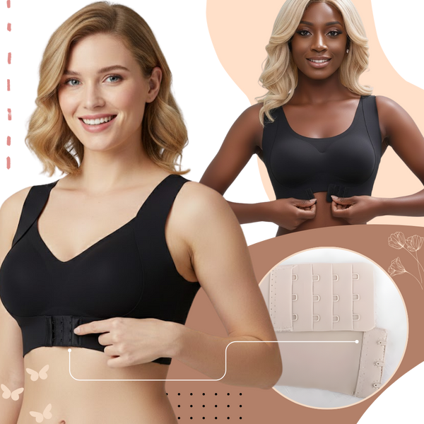 Seamless Front-Closure Bra for Natural Lift and Posture Support