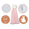 Graceful Lace Chiffon Dress With Empire Waist For Timeless Style