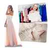 Graceful Lace Chiffon Dress With Empire Waist For Timeless Style