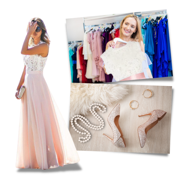 Graceful Lace Chiffon Dress With Empire Waist For Timeless Style