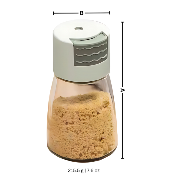 Ergonomic Salt and Pepper Shaker Set With Precise Seasoning Control