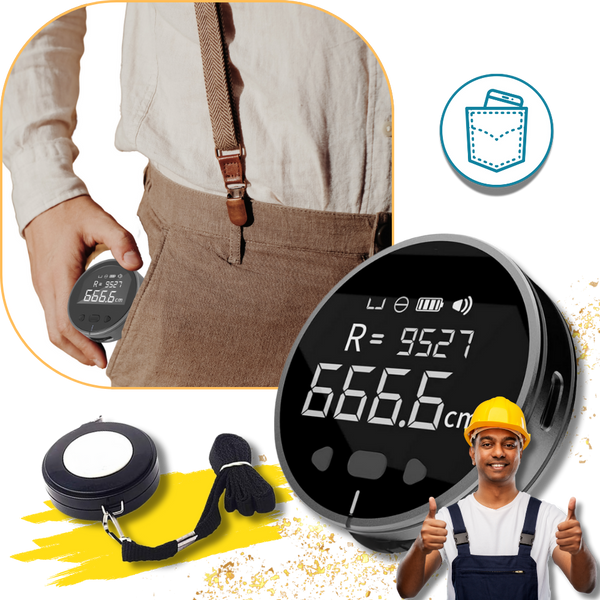 Digital Measuring Tape With HD Display For Precise Curve Measurements