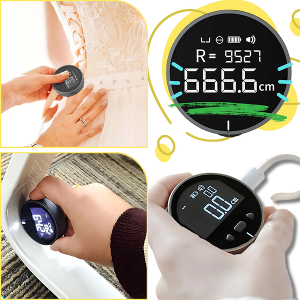 Digital Measuring Tape With HD Display For Precise Curve Measurements