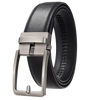 Hole-Free Cowhide Belt With Auto Buckle And Adjustable Fit