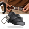 Hole-Free Cowhide Belt With Auto Buckle And Adjustable Fit