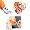 Wide Jaw Nail Clipper With Angled Blade For Thick Nails And Ergonomic Grip