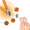 Wide Jaw Nail Clipper With Angled Blade For Thick Nails And Ergonomic Grip