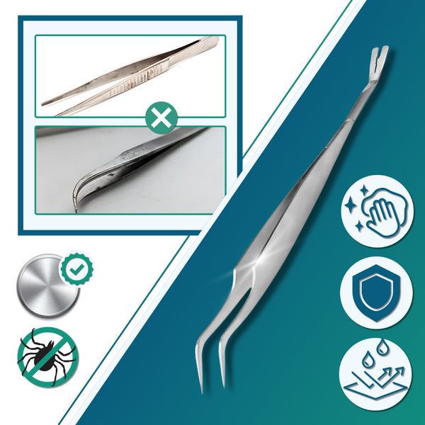 Dual Head Tick Extraction Tool For Humans And Pets With Safe Precision