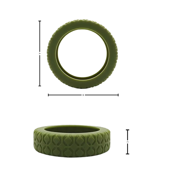 Silicone Wheel Guard for Luggage Quiet Protection and Shock Absorption