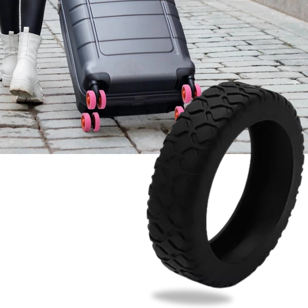 Silicone Wheel Guard for Luggage Quiet Protection and Shock Absorption