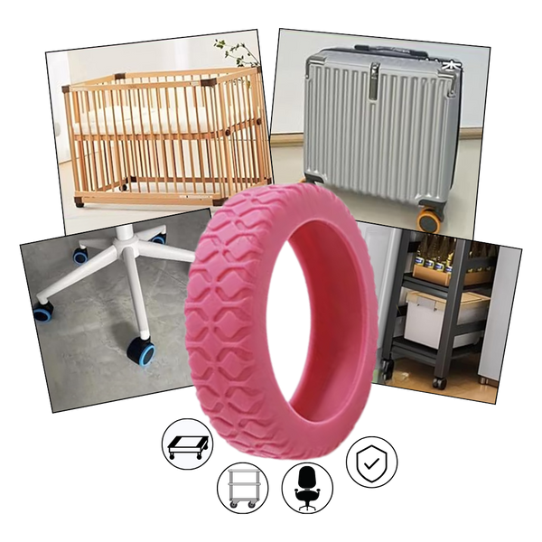 Silicone Wheel Guard for Luggage Quiet Protection and Shock Absorption