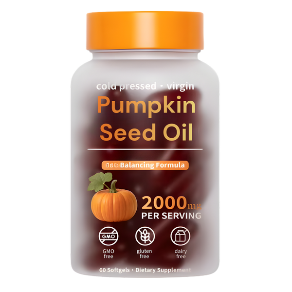 Pumpkin Seed Oil Softgels Cold Pressed For Hair Health And Vitality
