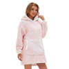 Oversized Blanket Hoodie With Plush Fleece Lining For All Day Warmth