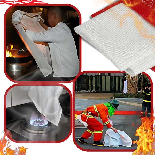 Premium Emergency Fire Blanket For Quick Mess-Free Fire Suppression