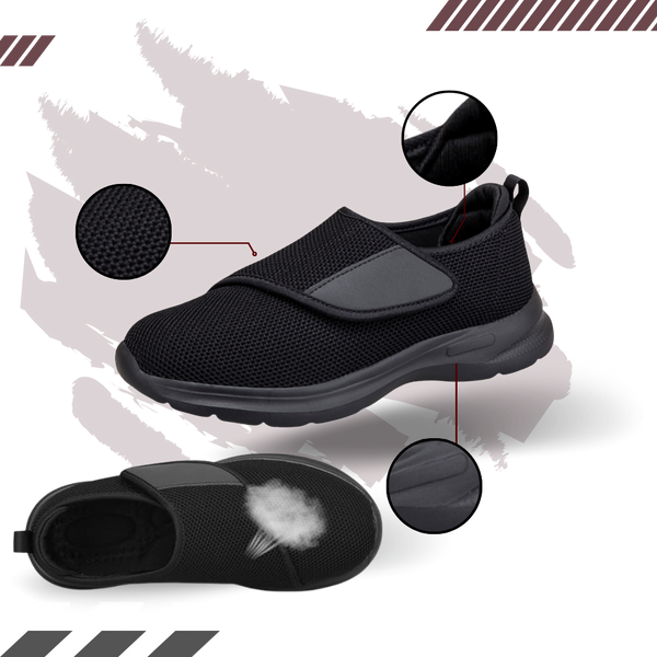 Diabetic Heel Relief Shoes With Slip Resistant Straps And Breathable Comfort