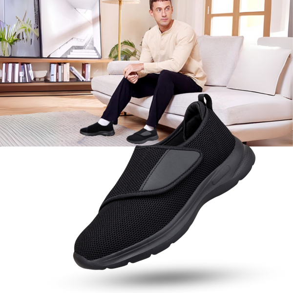 Diabetic Heel Relief Shoes With Slip Resistant Straps And Breathable Comfort