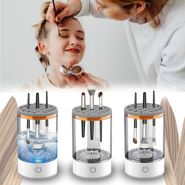 Portable USB Rechargeable Makeup Brush Cleaner for Quick Cleaning