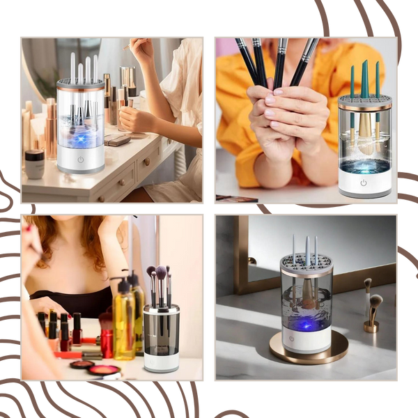 Portable USB Rechargeable Makeup Brush Cleaner for Quick Cleaning
