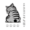 Cat Wiper Decal For Nighttime Visibility With Glow In The Dark