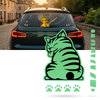 Cat Wiper Decal For Nighttime Visibility With Glow In The Dark
