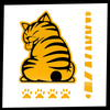 Cat Wiper Decal For Nighttime Visibility With Glow In The Dark