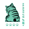 Cat Wiper Decal For Nighttime Visibility With Glow In The Dark