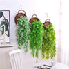 Handwoven Rattan Hanging Wall Planter Eco Friendly Decor For Indoor Plants