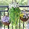 Handwoven Rattan Hanging Wall Planter Eco Friendly Decor For Indoor Plants