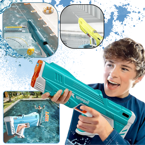 Rechargeable Electric Water Gun With Powerful Jet And Adjustable Range