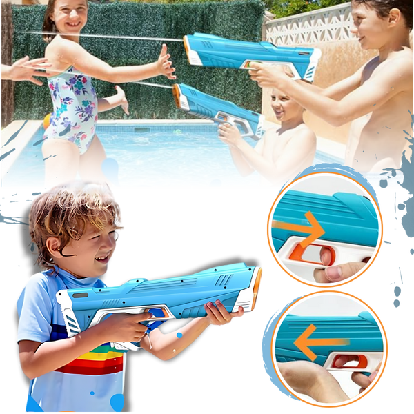 Rechargeable Electric Water Gun With Powerful Jet And Adjustable Range